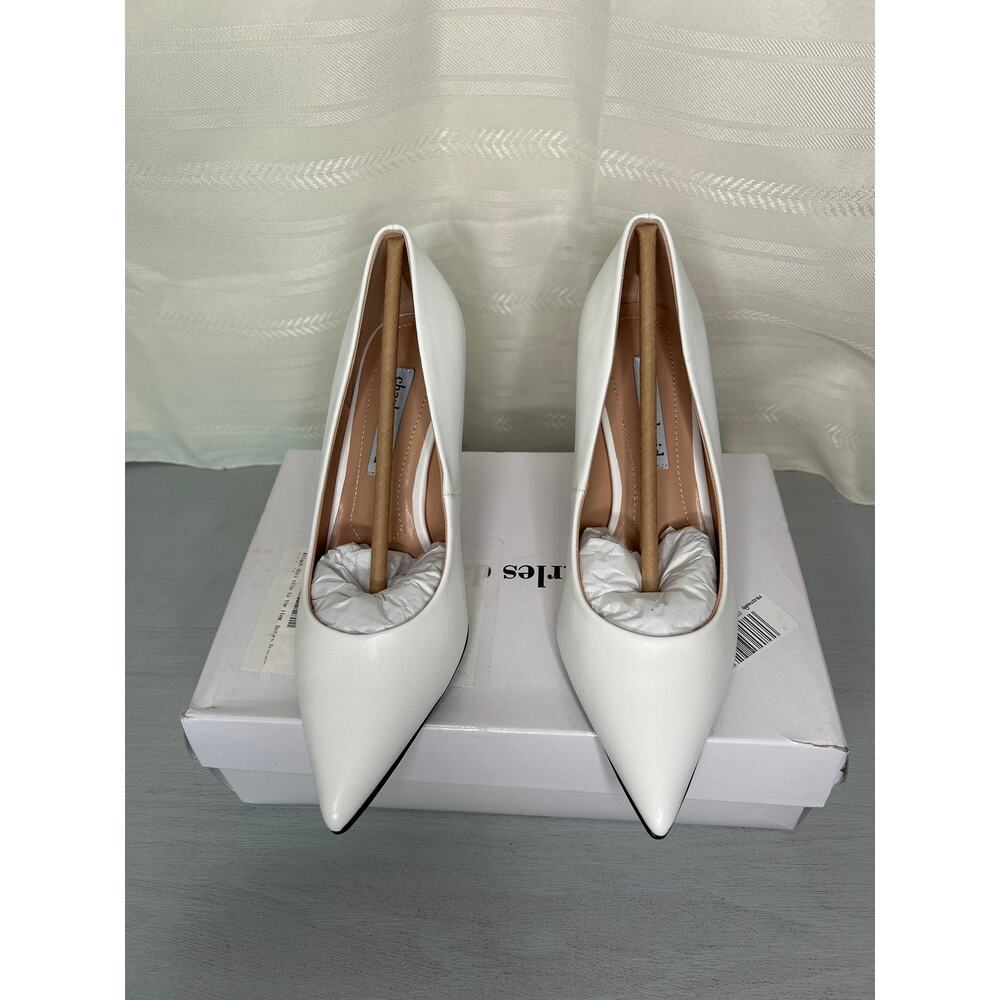 Charles David Geno Pointed Toe Stiletto Pumps White Womens Size 8M - Picture 7 of 14